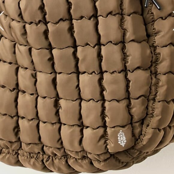 Free People Quilted Carryall Olive - Picture 2 of 8